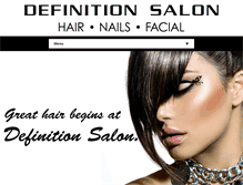 Tablet Screenshot of definitionsalon.com